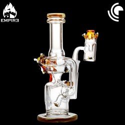 Empire Glassworks - Save The Bees Mini Recycler Waterpipe [2415K]*